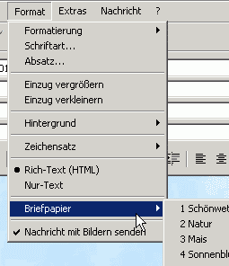 Briefpapier auswählen