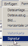 Signatur einfügen